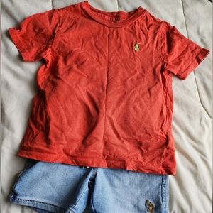 Ralph Lauren Kids Red Crewneck T-Shirt